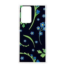 Abstract Wild Flowers Dark Blue Background Blue Flower Blossom Flat Retro Seamless Pattern Daisy Samsung Galaxy Note 20 Ultra Tpu Uv Case by uniart180623