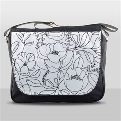 Contemporary-nature-seamless-pattern Messenger Bag by uniart180623