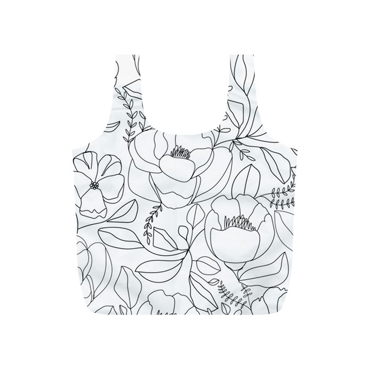 Contemporary-nature-seamless-pattern Full Print Recycle Bag (S)