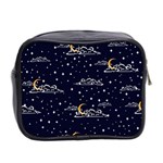 Hand-drawn-scratch-style-night-sky-with-moon-cloud-space-among-stars-seamless-pattern-vector-design- Mini Toiletries Bag (Two Sides) Back