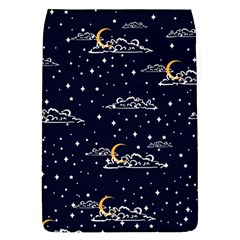 Hand-drawn-scratch-style-night-sky-with-moon-cloud-space-among-stars-seamless-pattern-vector-design- Removable Flap Cover (s) by uniart180623