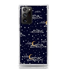 Hand-drawn-scratch-style-night-sky-with-moon-cloud-space-among-stars-seamless-pattern-vector-design- Samsung Galaxy Note 20 Ultra Tpu Uv Case by uniart180623