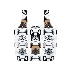 Dog-french-bulldog-seamless-pattern-face-head Full Print Recycle Bag (s) by uniart180623