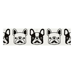 Dog-french-bulldog-seamless-pattern-face-head Banner And Sign 4  X 1  by uniart180623