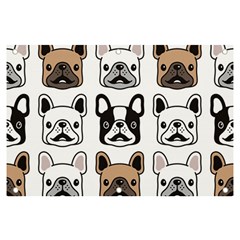 Dog-french-bulldog-seamless-pattern-face-head Banner And Sign 6  X 4  by uniart180623