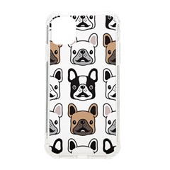 Dog-french-bulldog-seamless-pattern-face-head Iphone 11 Tpu Uv Print Case by uniart180623