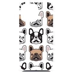 Dog-french-bulldog-seamless-pattern-face-head Iphone 14 Pro Max Black Uv Print Case by uniart180623