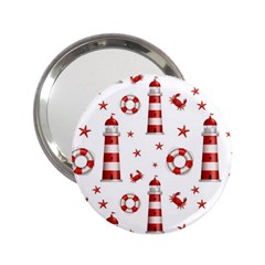 Nautical-seamless-pattern 2 25  Handbag Mirrors by uniart180623