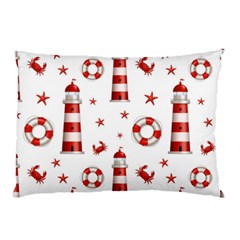 Nautical-seamless-pattern Pillow Case by uniart180623