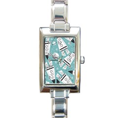 Cute-seamless-pattern-with-rocket-planets-stars Rectangle Italian Charm Watch by uniart180623