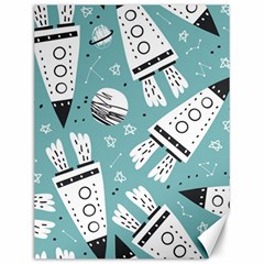 Cute-seamless-pattern-with-rocket-planets-stars Canvas 12  X 16  by uniart180623