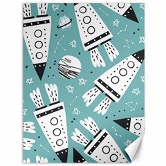 Cute-seamless-pattern-with-rocket-planets-stars Canvas 36  X 48 