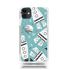 Cute-seamless-pattern-with-rocket-planets-stars Iphone 11 Tpu Uv Print Case by uniart180623