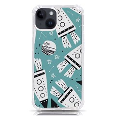 Cute-seamless-pattern-with-rocket-planets-stars Iphone 14 Tpu Uv Print Case