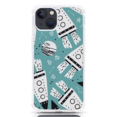 Cute-seamless-pattern-with-rocket-planets-stars Iphone 13 Tpu Uv Print Case