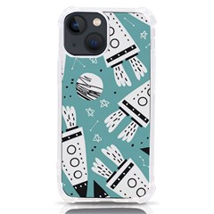 Cute-seamless-pattern-with-rocket-planets-stars Iphone 13 Mini Tpu Uv Print Case by uniart180623