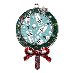 Cute-seamless-pattern-with-rocket-planets-stars Metal X mas Lollipop With Crystal Ornament