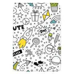 Set-cute-colorful-doodle-hand-drawing Removable Flap Cover (s) by uniart180623