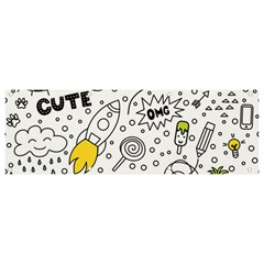 Set-cute-colorful-doodle-hand-drawing Banner And Sign 9  X 3  by uniart180623