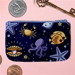 Marine-seamless-pattern-thin-line-memphis-style Large Coin Purse Back