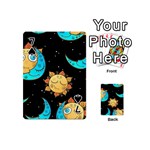 Seamless-pattern-with-sun-moon-children Playing Cards 54 Designs (Mini) Front - Spade7