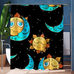 Seamless-pattern-with-sun-moon-children Shower Curtain 60  X 72  (medium)  by uniart180623