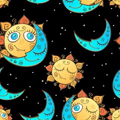 Seamless-pattern-with-sun-moon-children Play Mat (square) by uniart180623