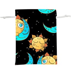 Seamless-pattern-with-sun-moon-children Lightweight Drawstring Pouch (xl) by uniart180623