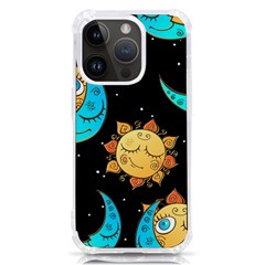 Seamless-pattern-with-sun-moon-children Iphone 14 Pro Tpu Uv Print Case