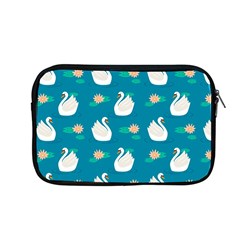 Elegant-swan-pattern-with-water-lily-flowers Apple Macbook Pro 13  Zipper Case by uniart180623