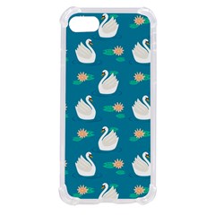 Elegant-swan-pattern-with-water-lily-flowers Iphone Se by uniart180623