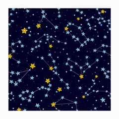 Seamless-pattern-with-cartoon-zodiac-constellations-starry-sky Medium Glasses Cloth by uniart180623