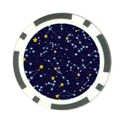 Seamless-pattern-with-cartoon-zodiac-constellations-starry-sky Poker Chip Card Guard (10 Pack) by uniart180623