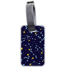 Seamless-pattern-with-cartoon-zodiac-constellations-starry-sky Luggage Tag (two Sides) by uniart180623