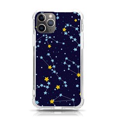 Seamless-pattern-with-cartoon-zodiac-constellations-starry-sky Iphone 11 Pro 5 8 Inch Tpu Uv Print Case by uniart180623