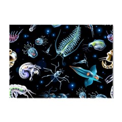 Colorful-abstract-pattern-consisting-glowing-lights-luminescent-images-marine-plankton-dark Crystal Sticker (a4) by uniart180623