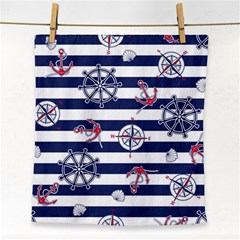 Seamless-marine-pattern Face Towel