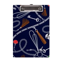 Chains-seamless-pattern A5 Acrylic Clipboard by uniart180623