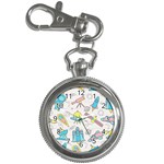 Cute-seamless-pattern-with-space Key Chain Watches Front