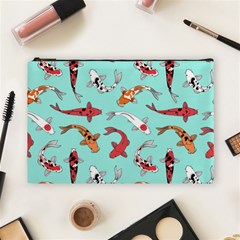 Pattern-with-koi-fishes Cosmetic Bag (large) by uniart180623