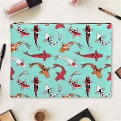 Pattern-with-koi-fishes Cosmetic Bag (xl) by uniart180623