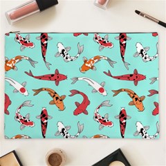 Pattern-with-koi-fishes Cosmetic Bag (xxl) by uniart180623