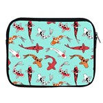 Pattern-with-koi-fishes Apple iPad 2/3/4 Zipper Cases Front