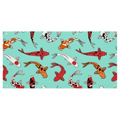 Pattern-with-koi-fishes Banner And Sign 8  X 4  by uniart180623