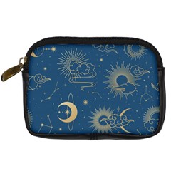 Seamless-galaxy-pattern Digital Camera Leather Case by uniart180623