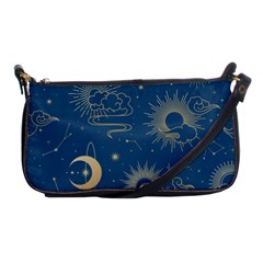 Seamless-galaxy-pattern Shoulder Clutch Bag by uniart180623