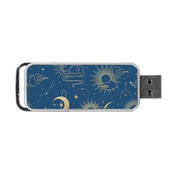 Seamless-galaxy-pattern Portable Usb Flash (one Side) by uniart180623