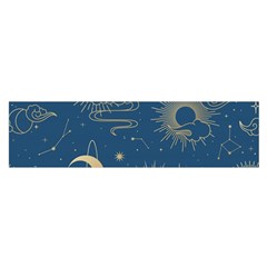 Seamless-galaxy-pattern Oblong Satin Scarf (16  X 60 ) by uniart180623