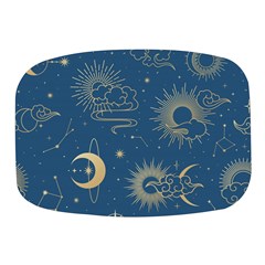 Seamless-galaxy-pattern Mini Square Pill Box by uniart180623