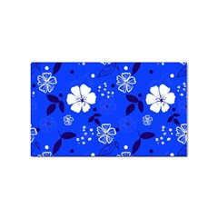 Blooming-seamless-pattern-blue-colors Sticker (rectangular) by uniart180623